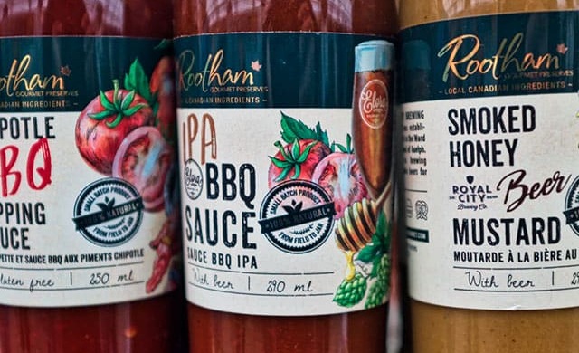 Etiquetas para salsas y otros alimentos