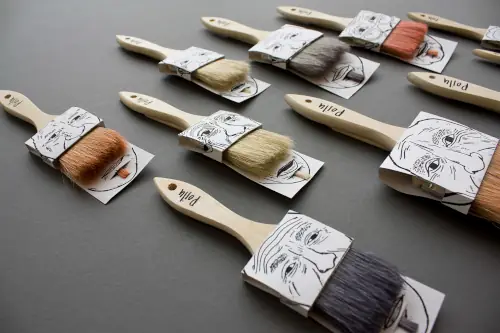 Brush paint packaging