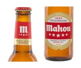 etiqueta Mahou 5 estrellas