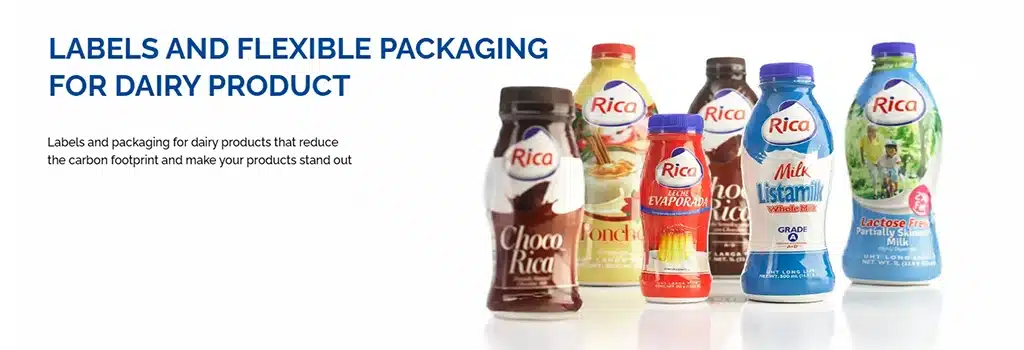 Etiquetas y packaging flexible para lácteos