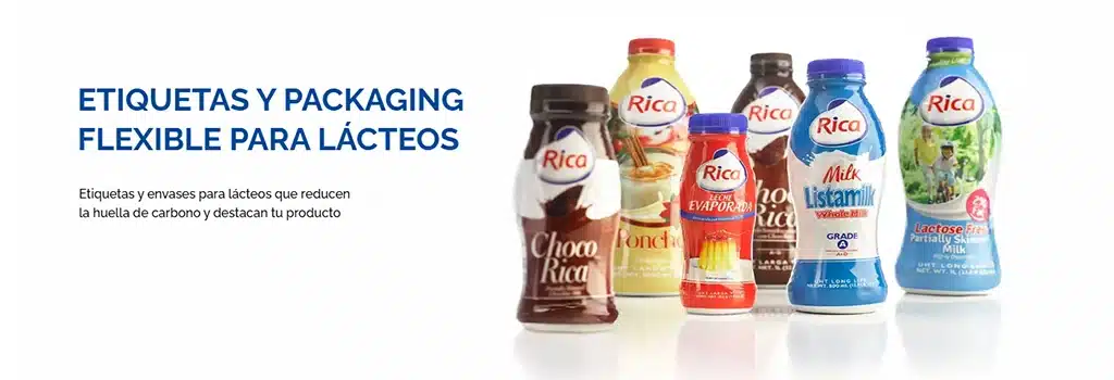Etiquetas y packaging flexible para lácteos