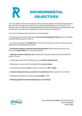 Environmental Objectives