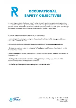 Occupational Safety Objectives