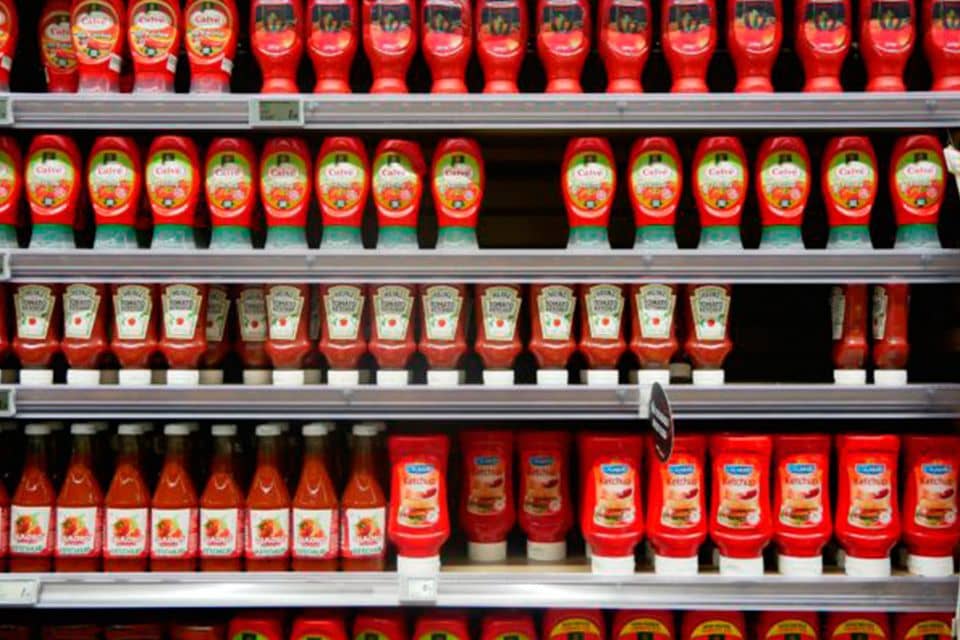 packaging de ketchup para marketing